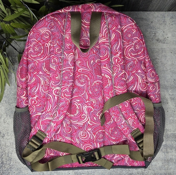 L.L. Bean | Multipocket Laptop Backpack Pink Swirl - Picture 6 of 9